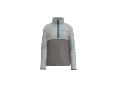 Cotopaxi Women’s Amado 1/2-Zip Fleece-Smoke/Cinder-Blue Logo