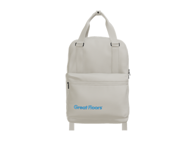Mercer+Mettle Claremont Handled Backpack-White-Blue Logo
