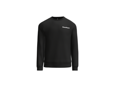 Gildan Softstyle Crewneck Sweatshirt-Black-White Logo