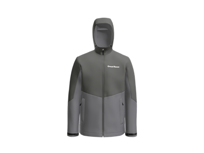 Port Authority ® Tech Rain Jacket-Gray-White Logo