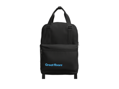 Mercer+Mettle Claremont Handled Backpack-Black-Blue Logo