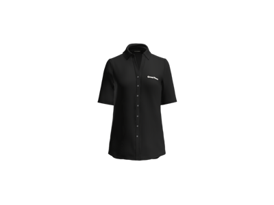 Port Authority Women's City Stretch Top-Black-White Logo