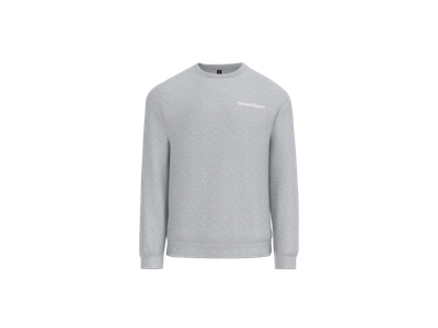 Gildan Softstyle Crewneck Sweatshirt-Sport Grey-White Logo