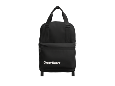 Mercer+Mettle Claremont Handled Backpack-Black-White Logo