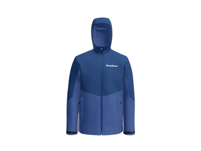 Port Authority ® Tech Rain Jacket-Blue-White Logo