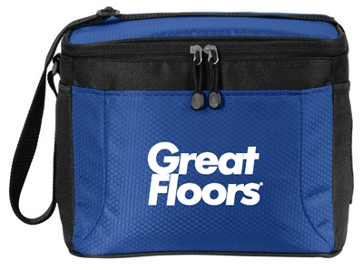 Port Authority 12-Can Cube Cooler - Blue - White Logo