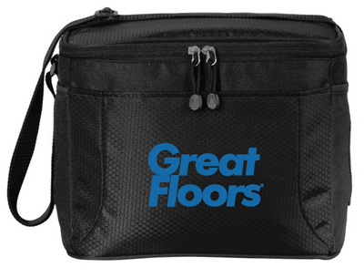 Port Authority 12-Can Cube Cooler - Black - Blue Logo