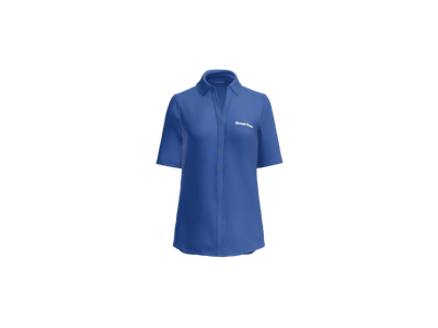 Port Authority Women's City Stretch Top-Royal Blue-White Logo